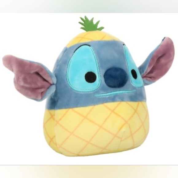 Squishmallows Stitch Pineapple Disney 2023 Summer Stuffed Plush Toy Kellytoy 8" - Picture 2 of 3